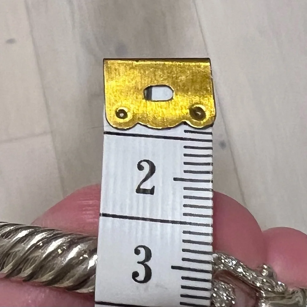 David Yurman cable bracelet w/ diamond clasp Authentic - Picture 5 of 5